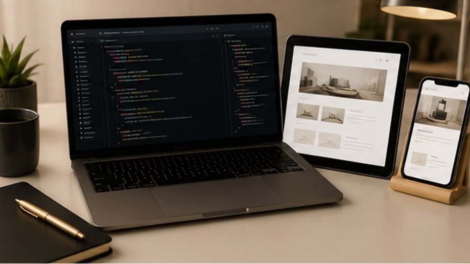 Exemplo de desenvolvimento sob medida para site profissional